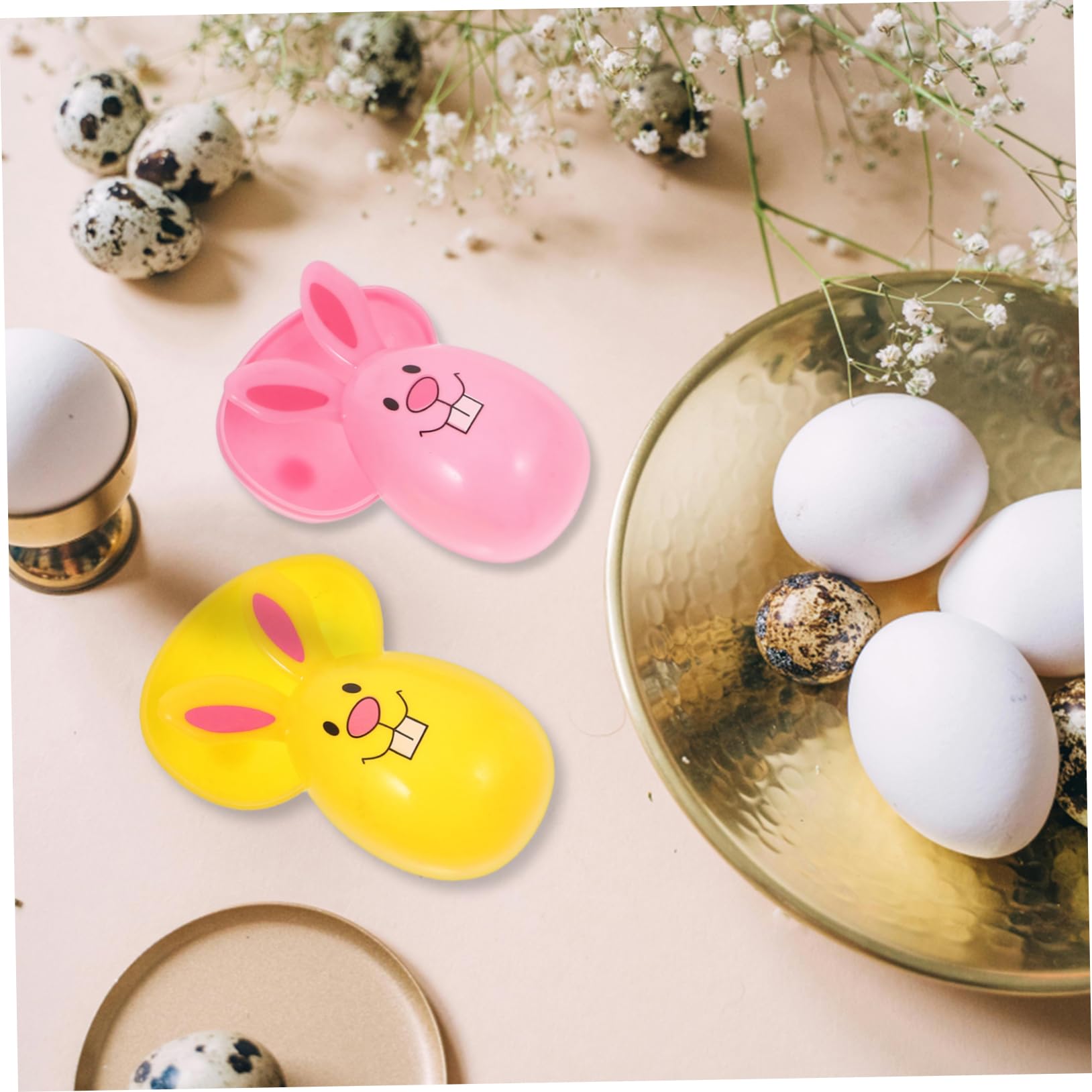 Amazon | SECFOU 20個イースターエッグ 屋内装飾 うさぎデザイン 簡単